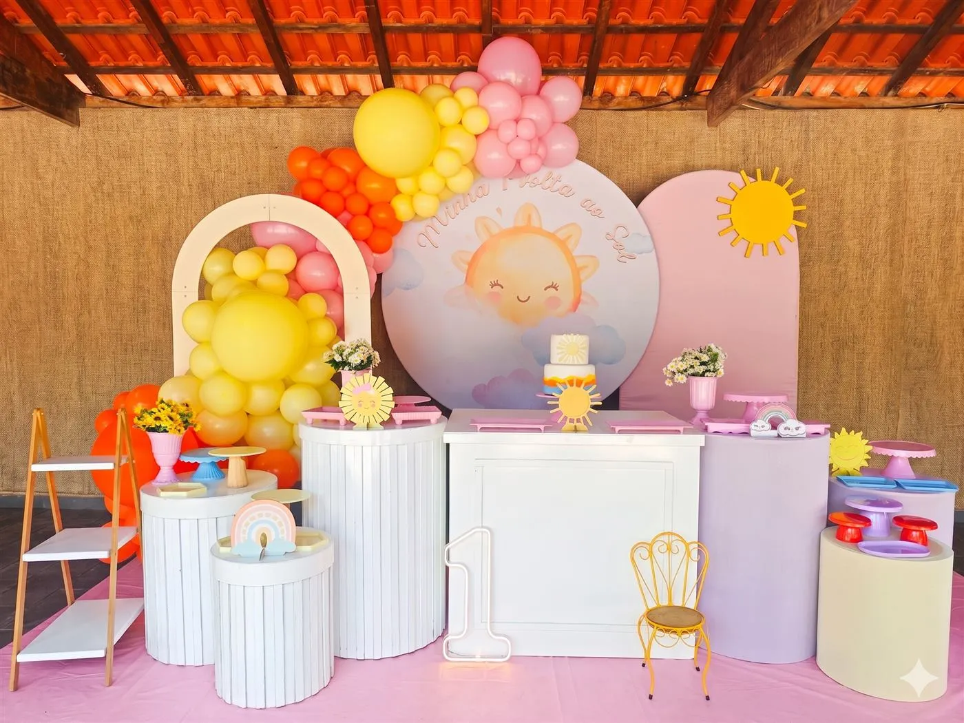 Decoração personalizada Raio de Sol